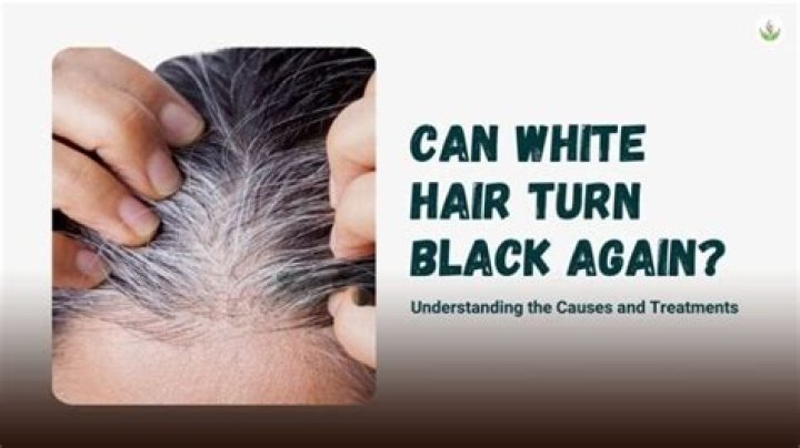 Can white hair turn black?