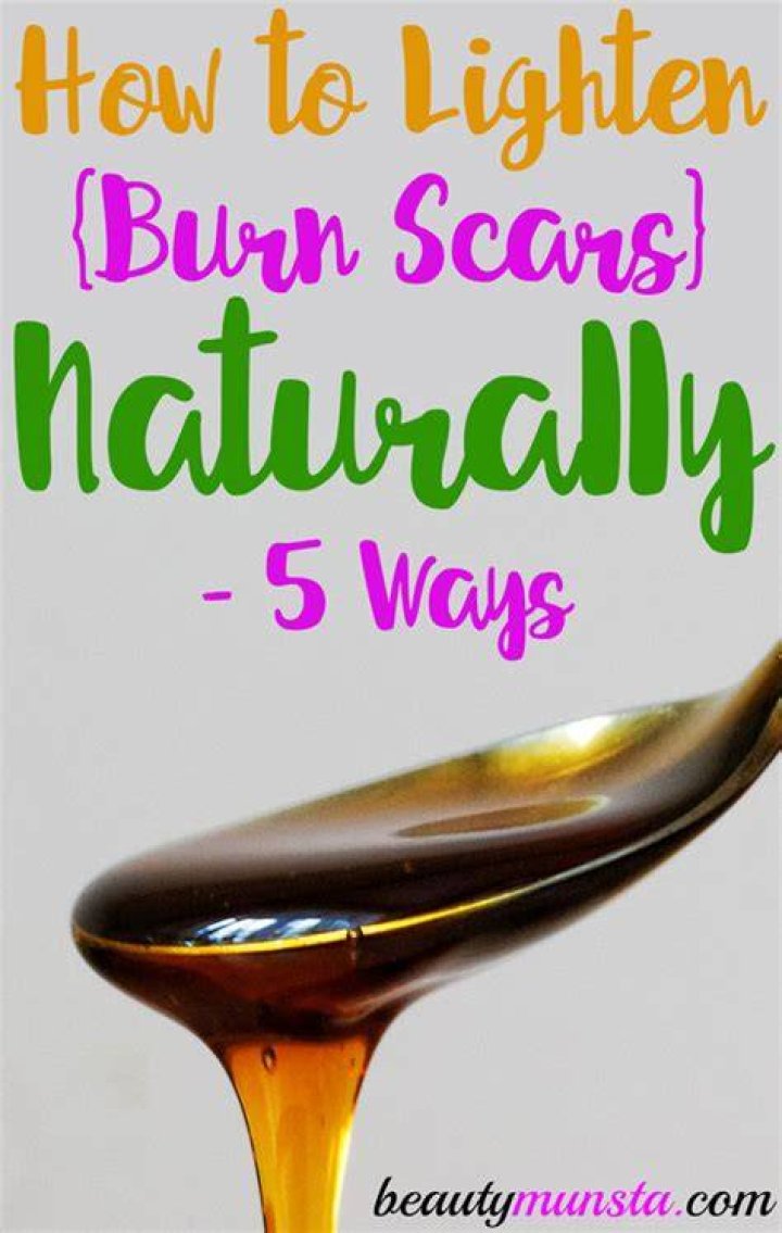 How can I naturally lighten my scars?