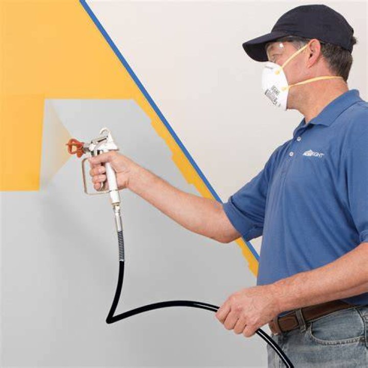 How do you use less paint when spraying?