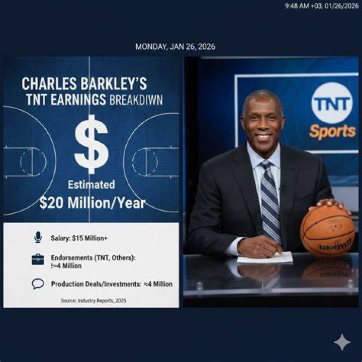How much is Charles Barkley paid by TNT?
