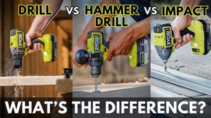 Is a hammer drill the same as a drill?
