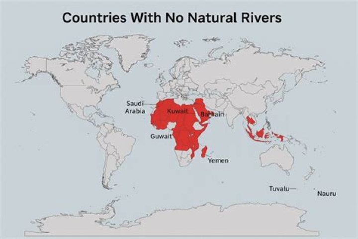 What countries have no water?
