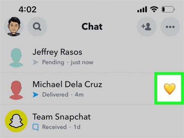 What does AC mean on Snapchat?