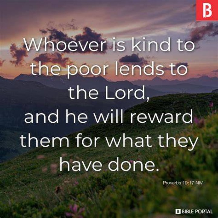 What does the Bible say about being poor?