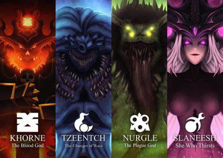 Which Chaos gods are rivals?