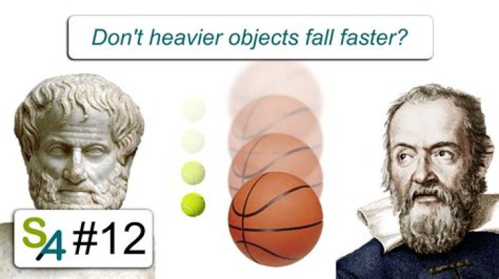 Who said that heavier objects fall faster than lighter ones?